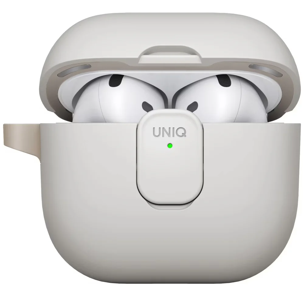 UNIQ Clyde Case for Apple AirPods 4, Beige Gray - Image 2