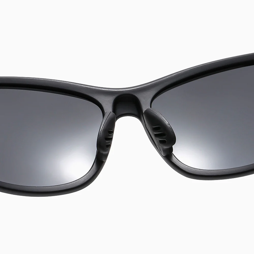 Unisex Cycling Glasses Techsuit 9309, Polarized, Silver Gray - Image 2