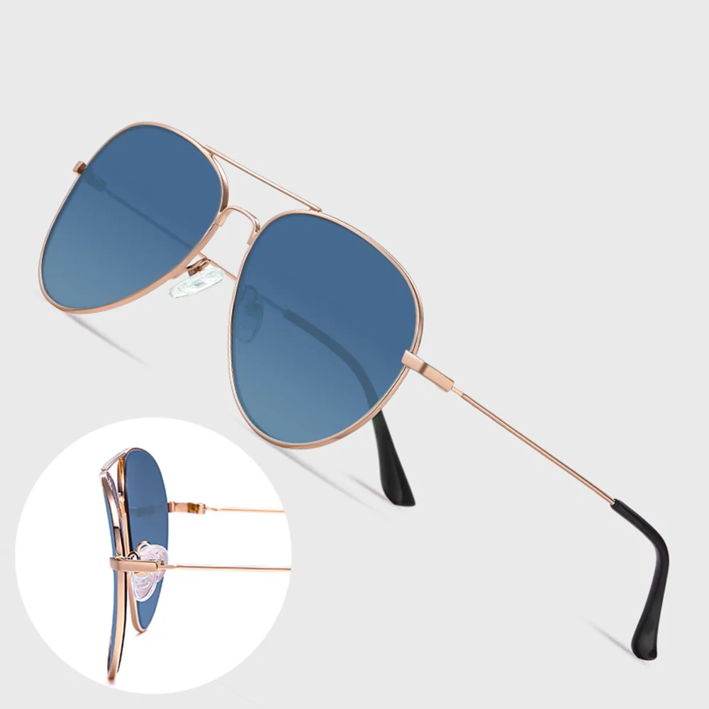 Unisex Techsuit 3025 Sunglasses, UV Protection, Gold Green - Image 6