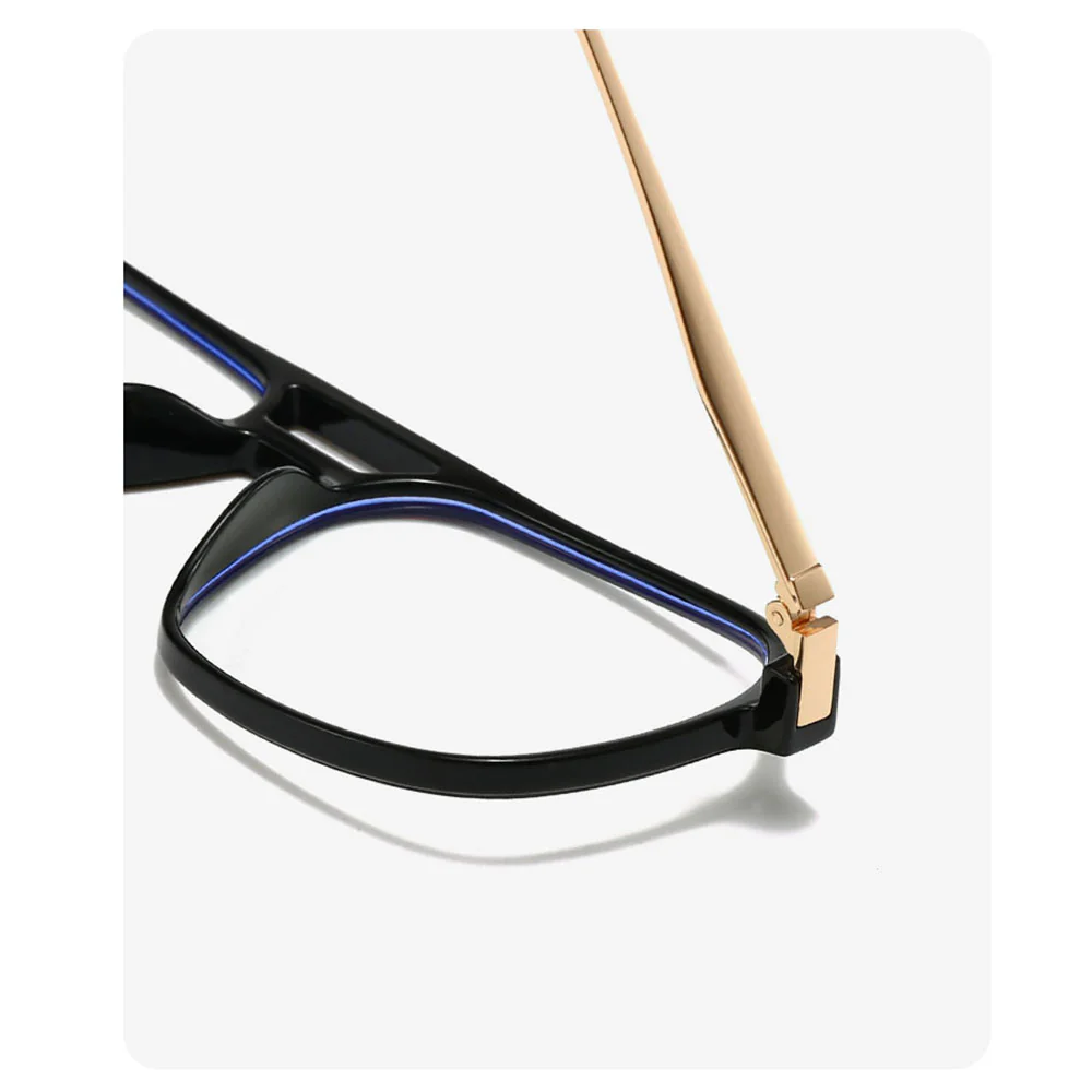 Unisex Techsuit 83092 Computer Glasses, Anti-Blue Light, Black and Gold - Image 5