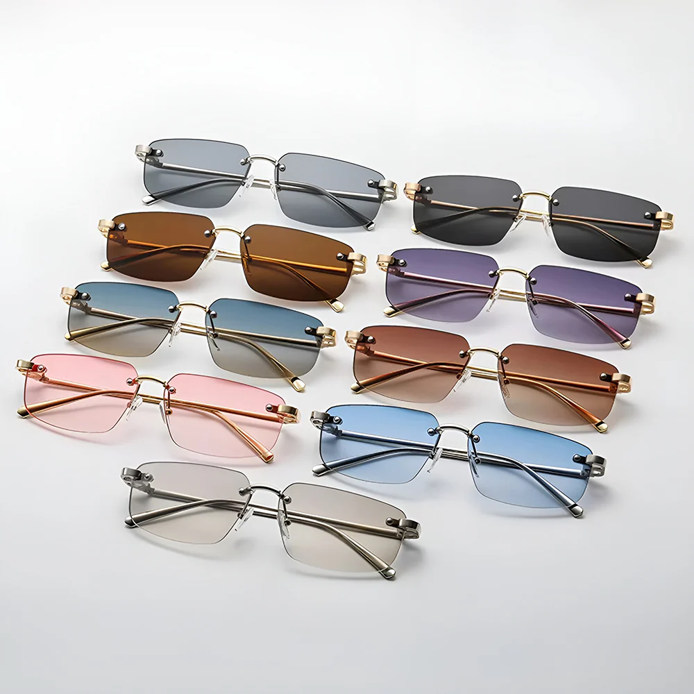 Unisex Techsuit S098 Sunglasses, Gold Brown - Image 7