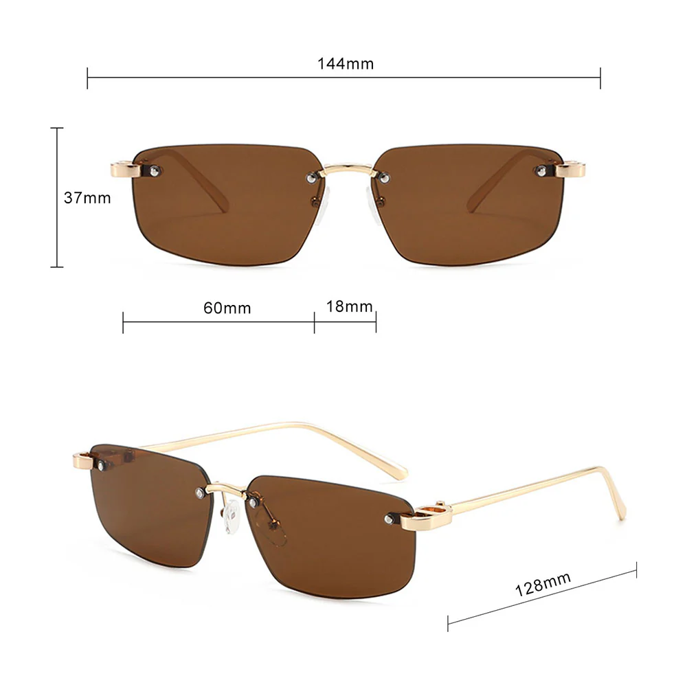 Unisex Techsuit S098 Sunglasses, Gold Purple - Image 8