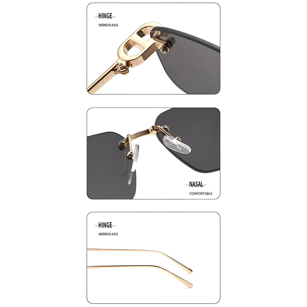 Unisex Techsuit S098 Sunglasses, Gray - Image 7