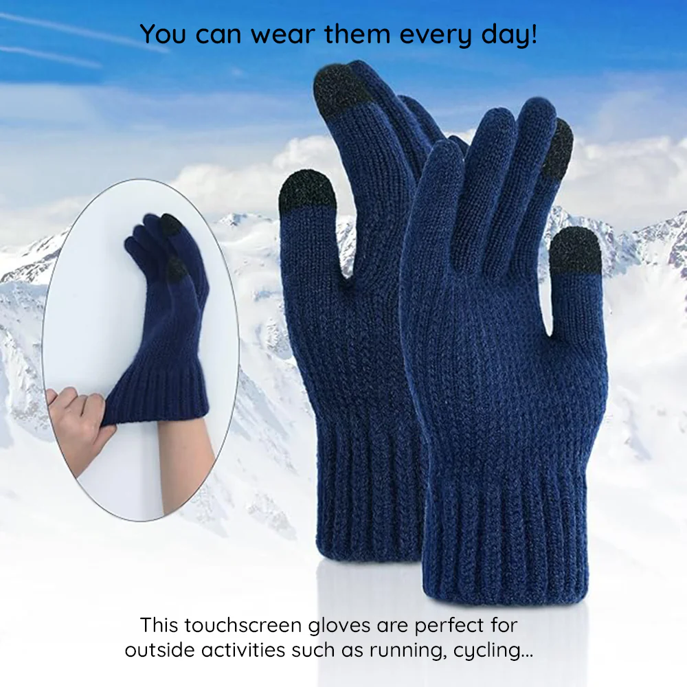 Unisex Techsuit ST0012 Winter Touchscreen Gloves, Size 22cm, Gray - Image 5