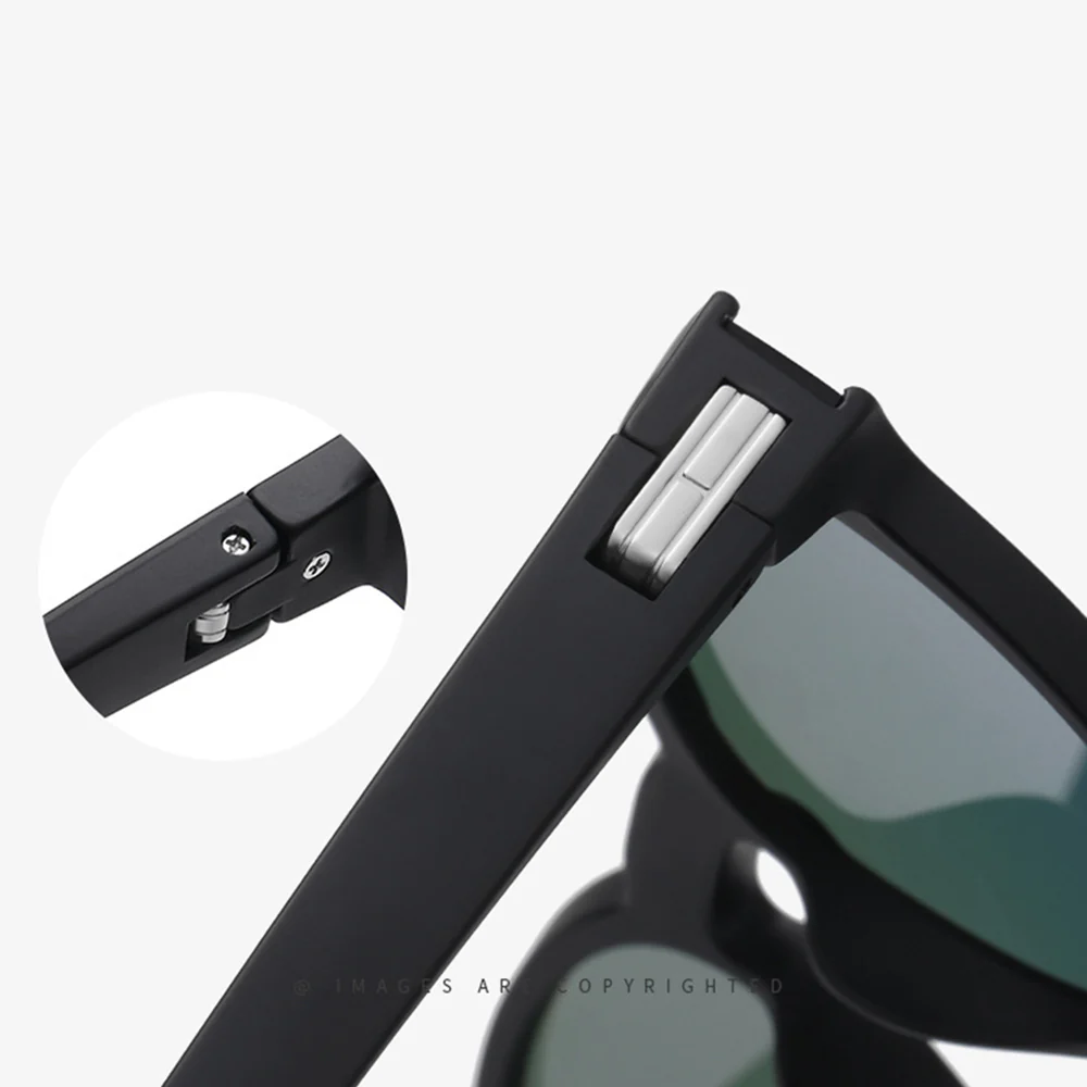 Unisex Techsuit TR7545 Sunglasses, Polarized, UV Protection, Black Gray - Image 4