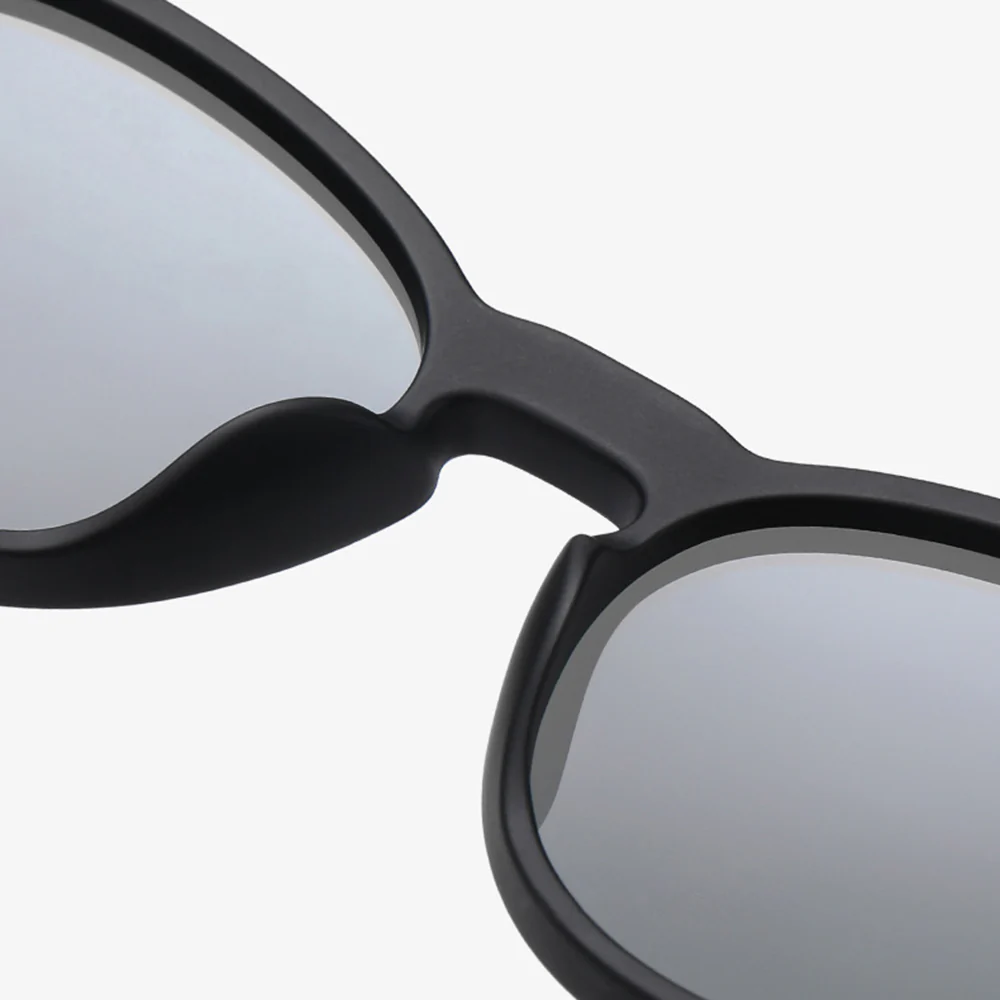 Unisex Techsuit TR7545 Sunglasses, Polarized, UV Protection, Black Gray - Image 5