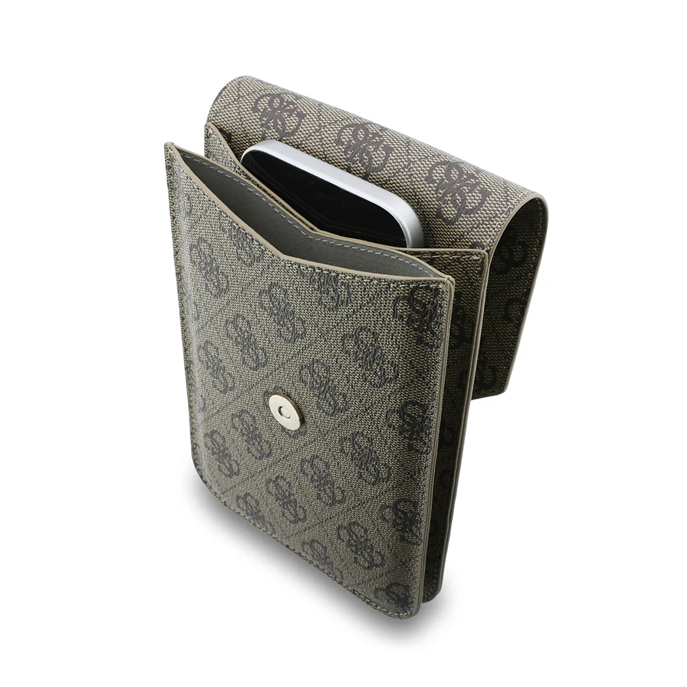 Universal Phone Bag, Guess, Fliptok Triangle 4G, Brown - Image 3