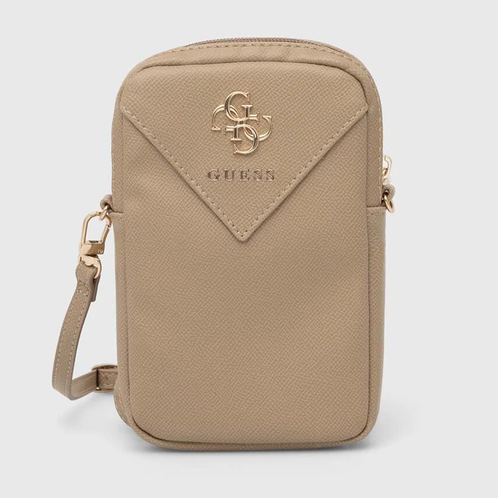 Universal Phone Bag, Guess, Triangle 4G, Gold - Image 5