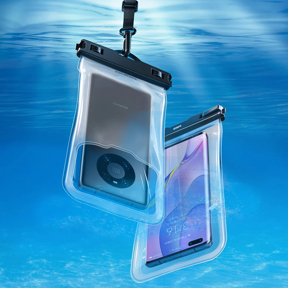 Universal Waterproof Case for Phone max. 6.5inch, ESR, Black - Image 3