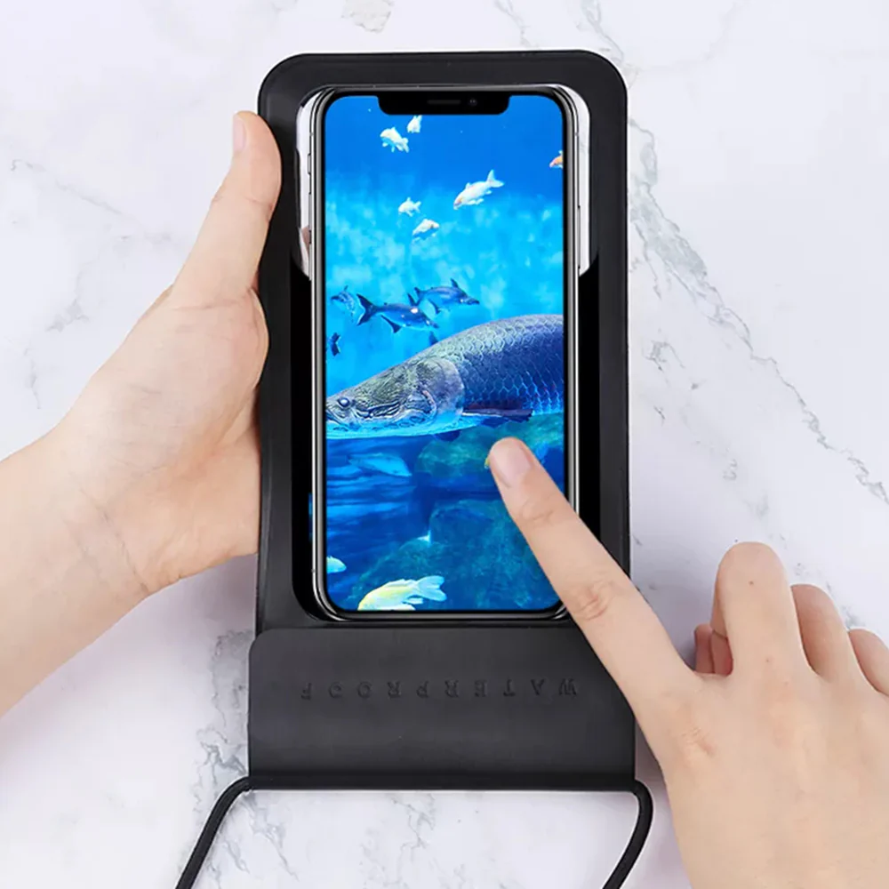 Universal Waterproof Case for Phone max. 6.8inch, Techsuit, TWC1, Silver - Image 2