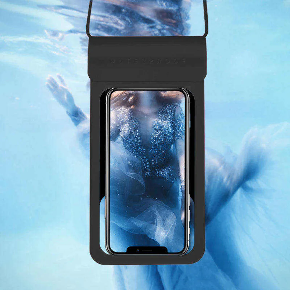 Universal Waterproof Case for Phone max. 6.8inch, Techsuit, TWC1, Turquoise - Image 3