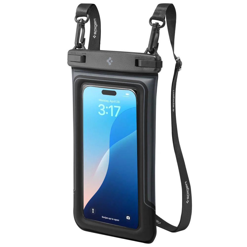 Universal Waterproof Case for Phone max. 6.9inch, Spigen, A611P, Set of 2 pieces, Matte Black ACS09348 - Image 5