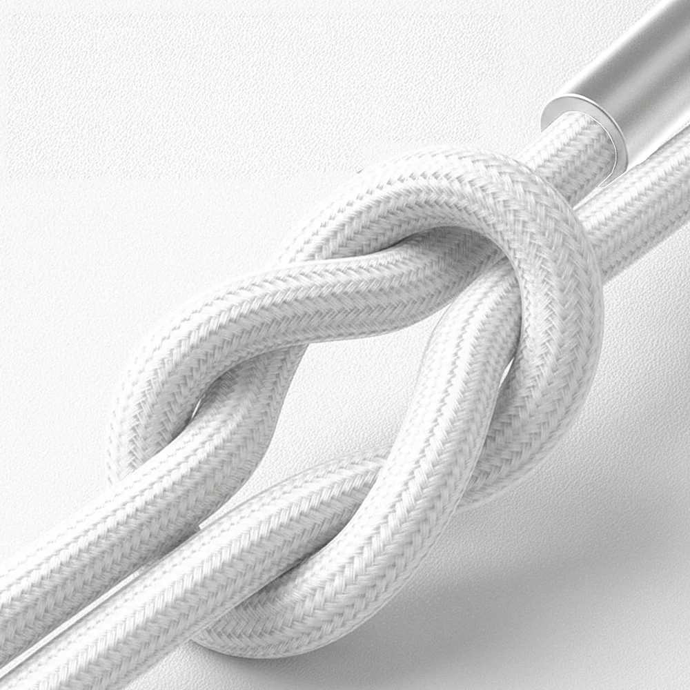 USB-A to Lightning Data and Charging Cable 3MK Hyper N, 12W, 2m, White - Image 6