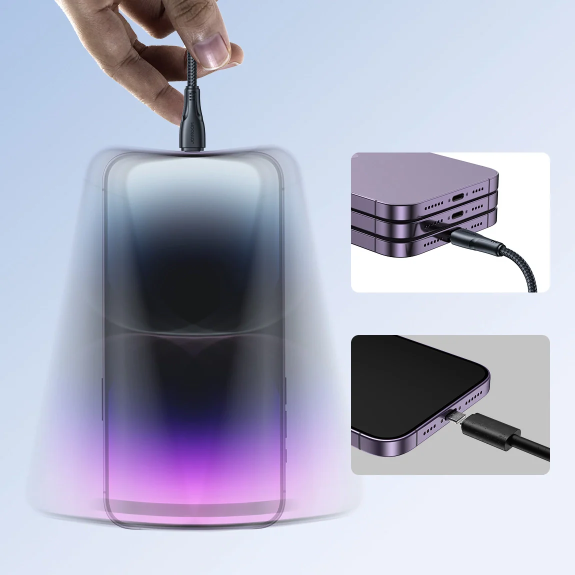 USB-A to Lightning Data and Charging Cable Joyroom S-A11, 18W, 1.2m, Black - Image 7