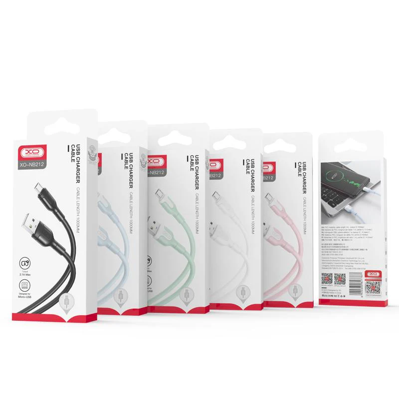 USB-A to Lightning Data and Charging Cable XO Design NB212, 18W, 1m, Pink - Image 2