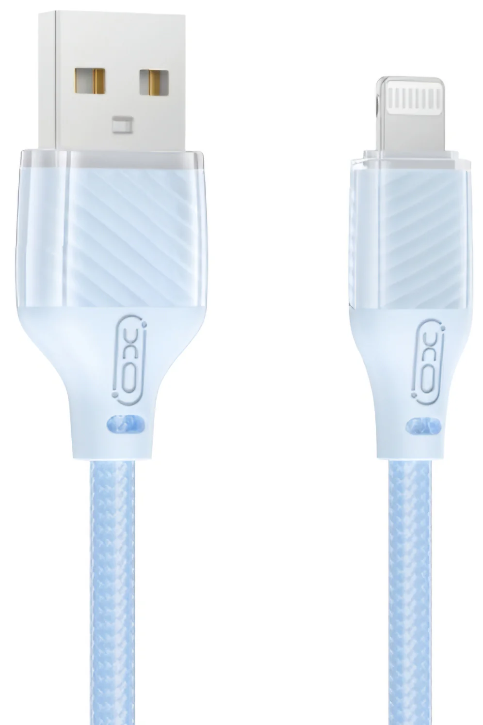 USB-A to Lightning Data and Charging Cable XO Design NB291, 18W, 1m, Blue - Image 3