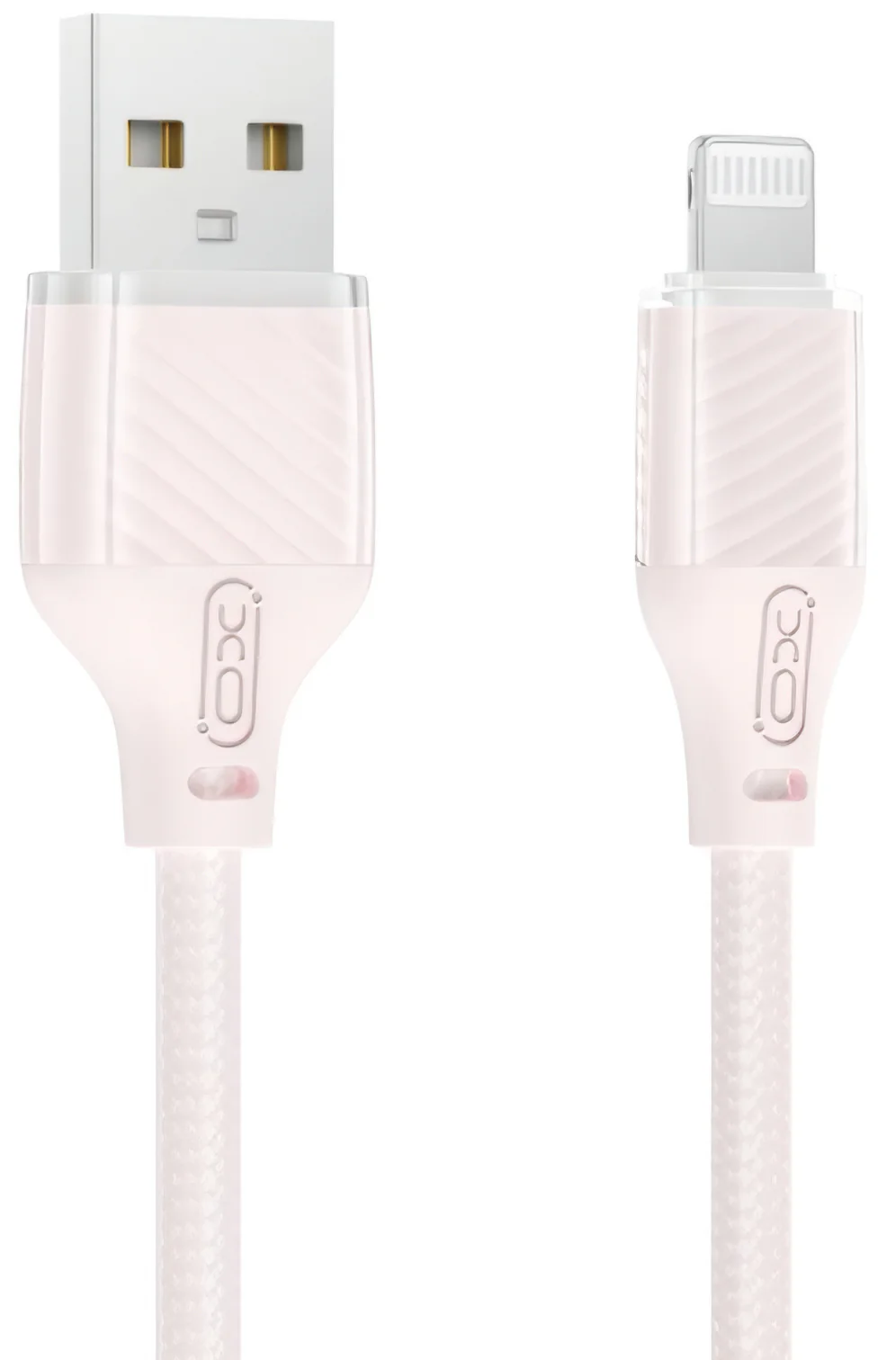 USB-A to Lightning Data and Charging Cable XO Design NB291, 18W, 1m, Pink - Image 3