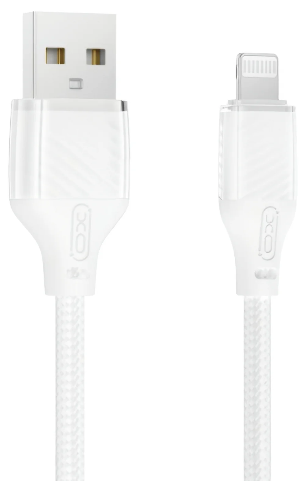 USB-A to Lightning Data and Charging Cable XO Design NB291, 18W, 1m, White - Image 2