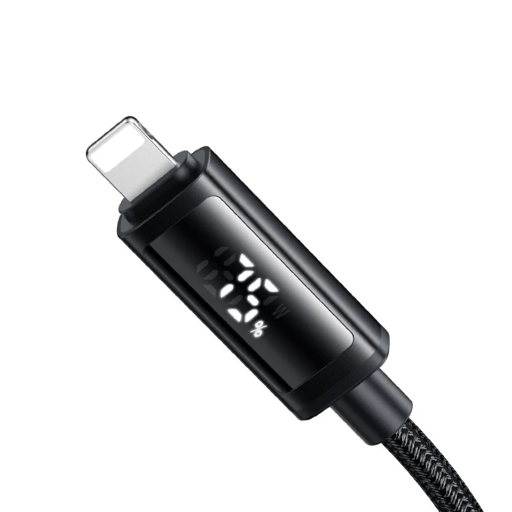 USB-A to Lightning McDodo CA-7970 Display Data and Charging Cable, 18W, 1.2m, Black - Image 3