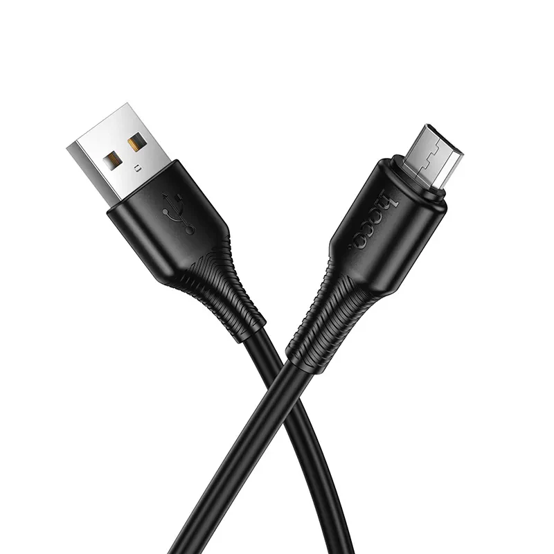 USB-A to microUSB Data and Charging Cable HOCO X120, 18W, 1m, Black - Image 4