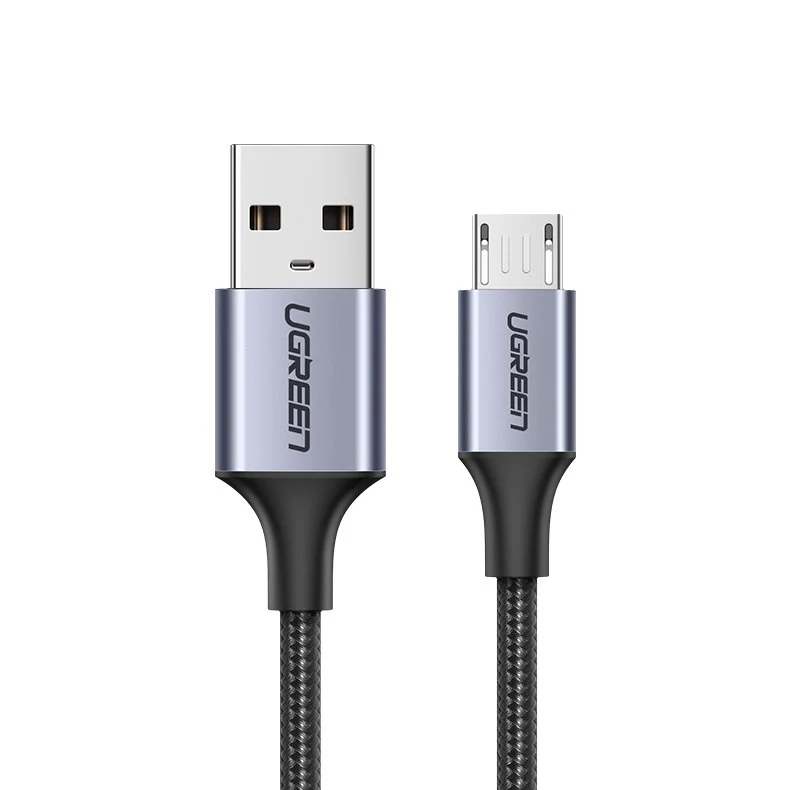 USB-A to microUSB Data and Charging Cable UGREEN US290, 18W, 1.5m, Black - Image 2