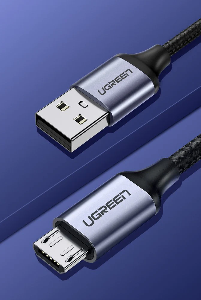 USB-A to microUSB Data and Charging Cable UGREEN US290, 18W, 1.5m, Black - Image 3
