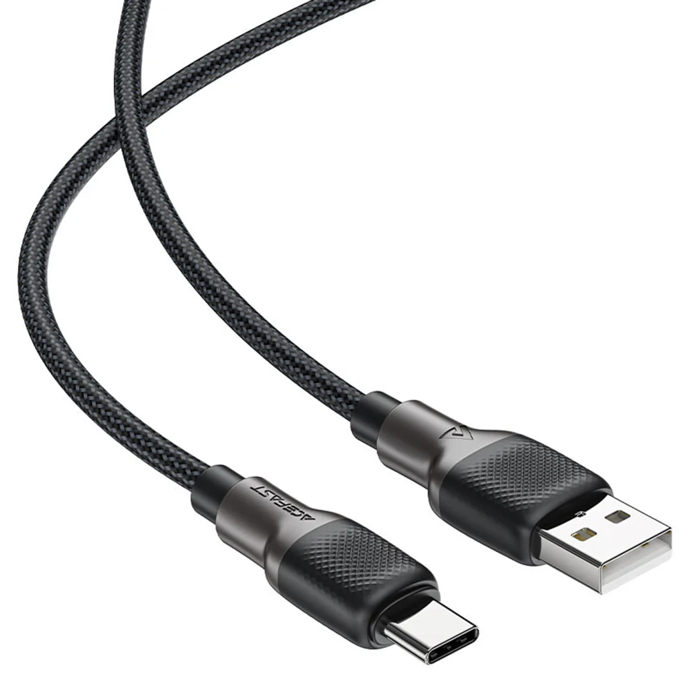 USB-A to USB-C Acefast C10-04 Data and Charging Cable, 18W, 1.2m, Black - Image 3