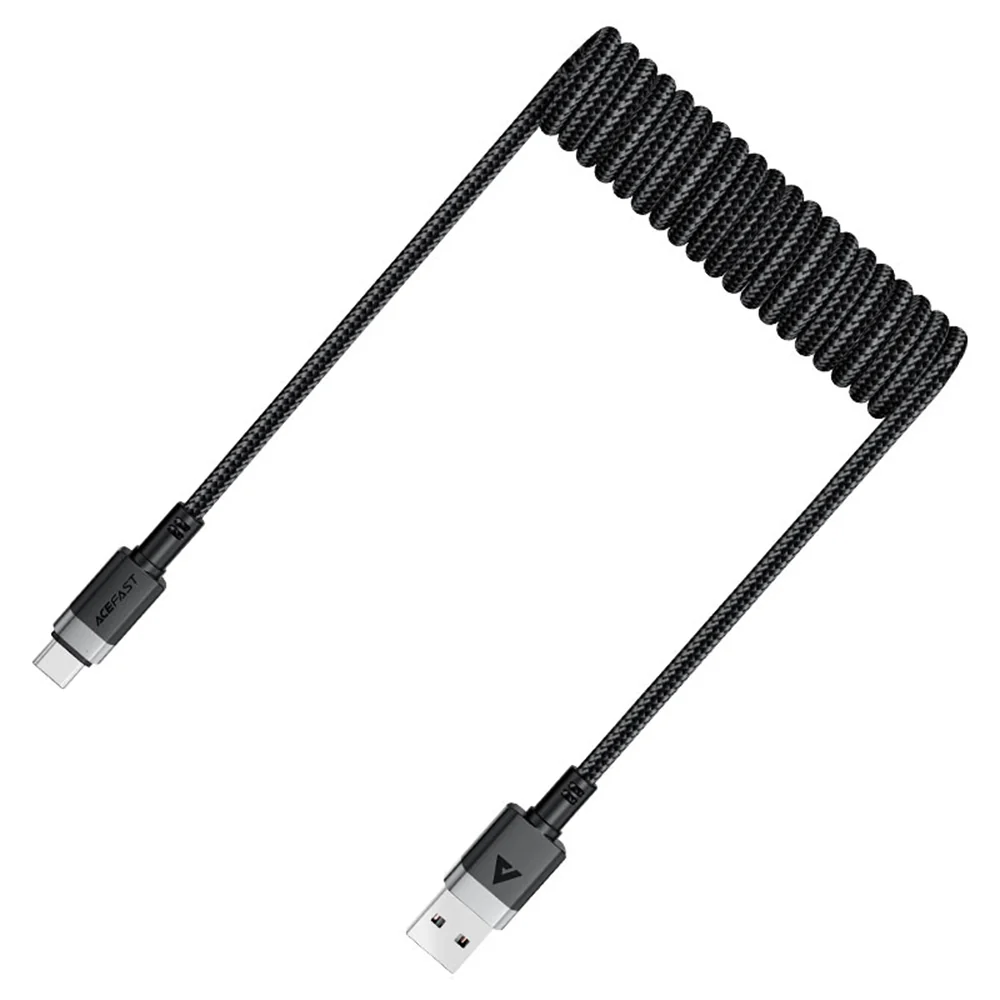 USB-A to USB-C Acefast C14-04 Data and Charging Cable, 18W, 1.2m, Black - Image 4