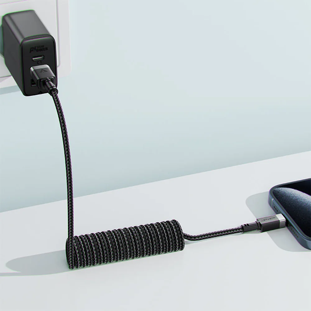 USB-A to USB-C Acefast C14-04 Data and Charging Cable, 18W, 1.2m, Black - Image 5