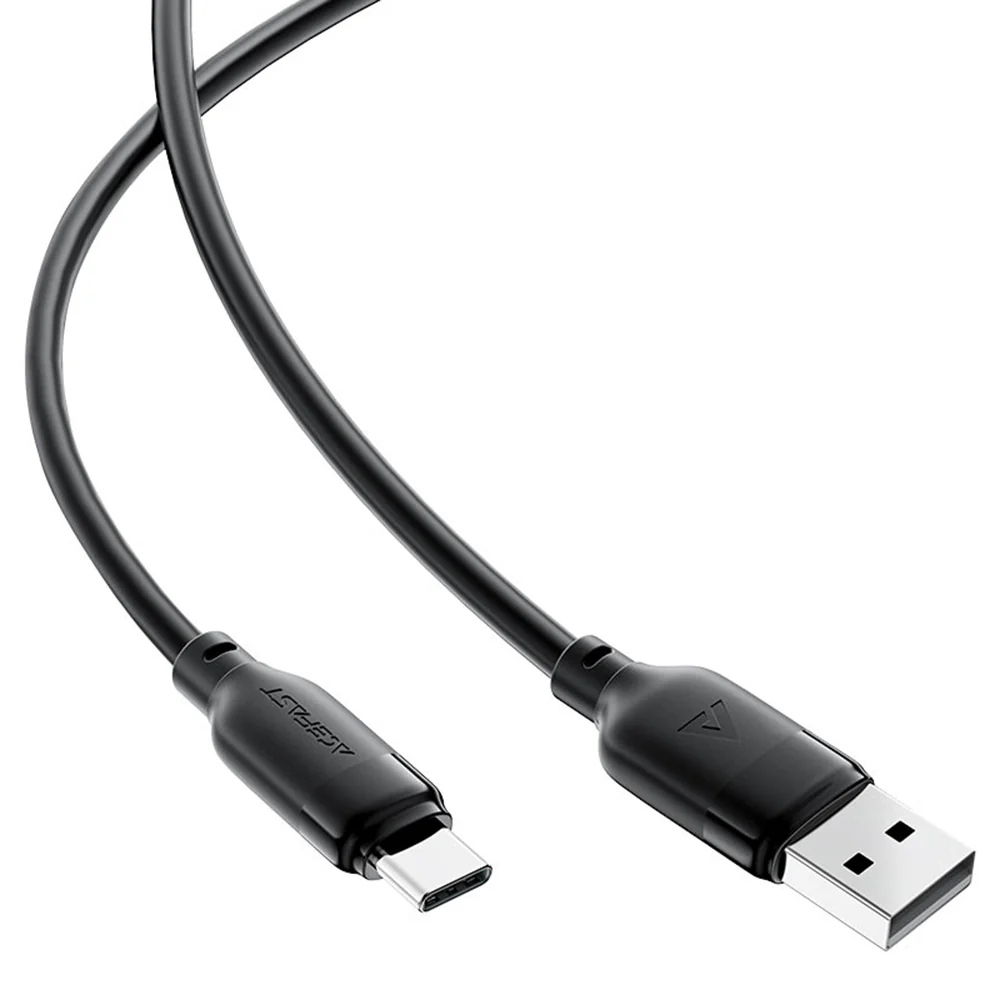 USB-A to USB-C Acefast C16-04 Data and Charging Cable, 18W, 1.2m, Black - Image 3