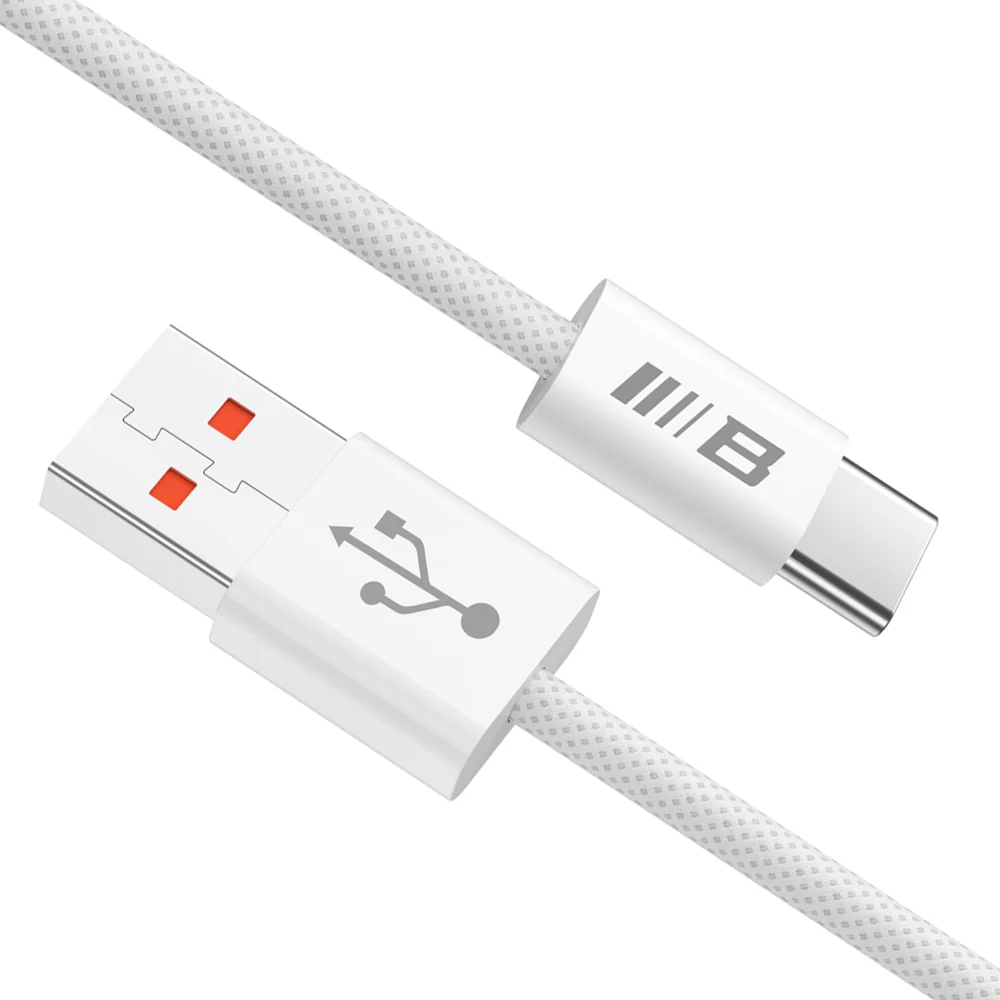USB-A to USB-C Blueo Data and Charging Cable, 18W, 1.5m, White - Image 4