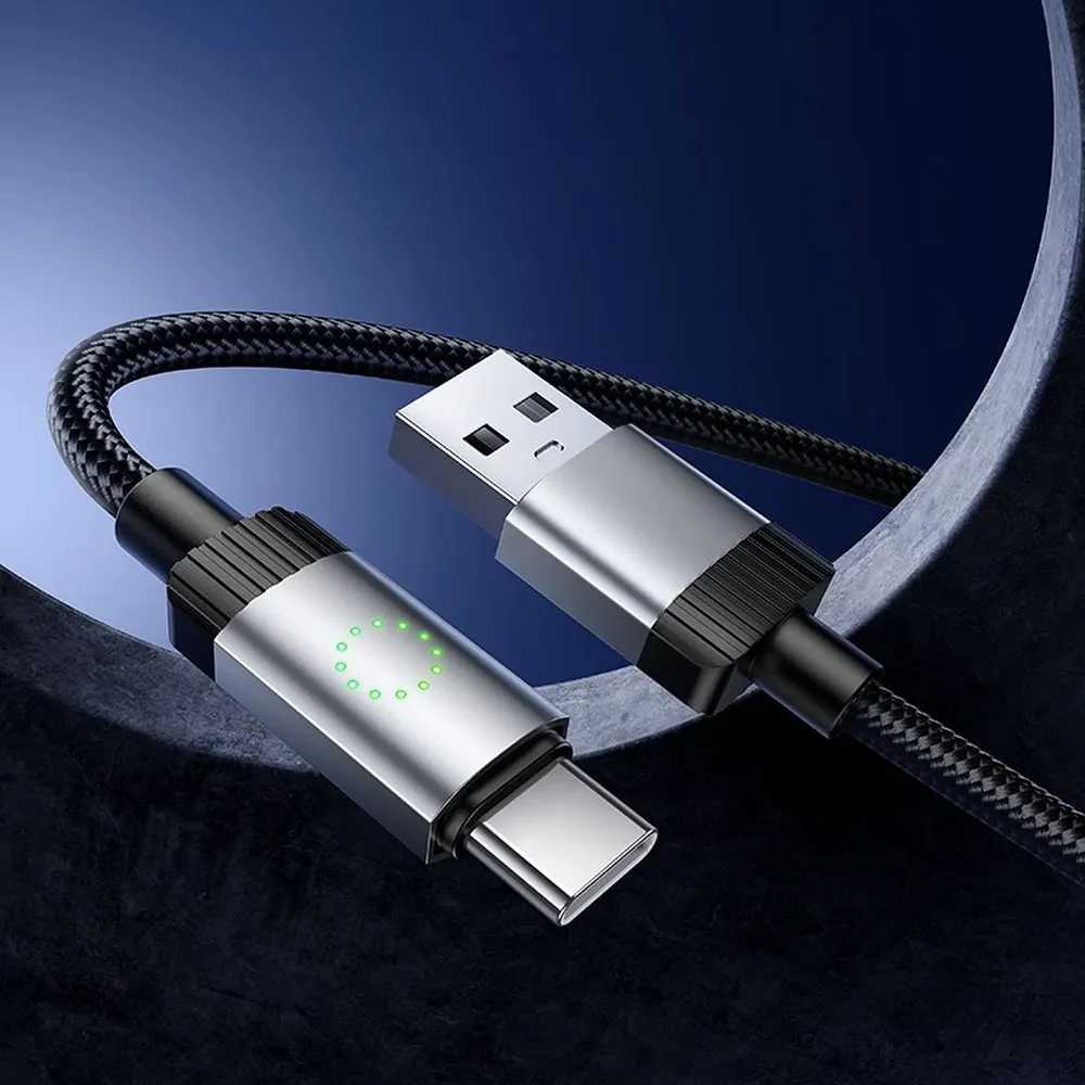 USB-A to USB-C Data and Charging Cable HOCO X117, 60W, 1m, Black - Image 4