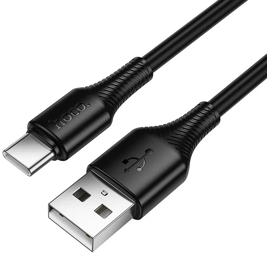 USB-A to USB-C Data and Charging Cable HOCO X120, 60W, 1m, Black - Image 3