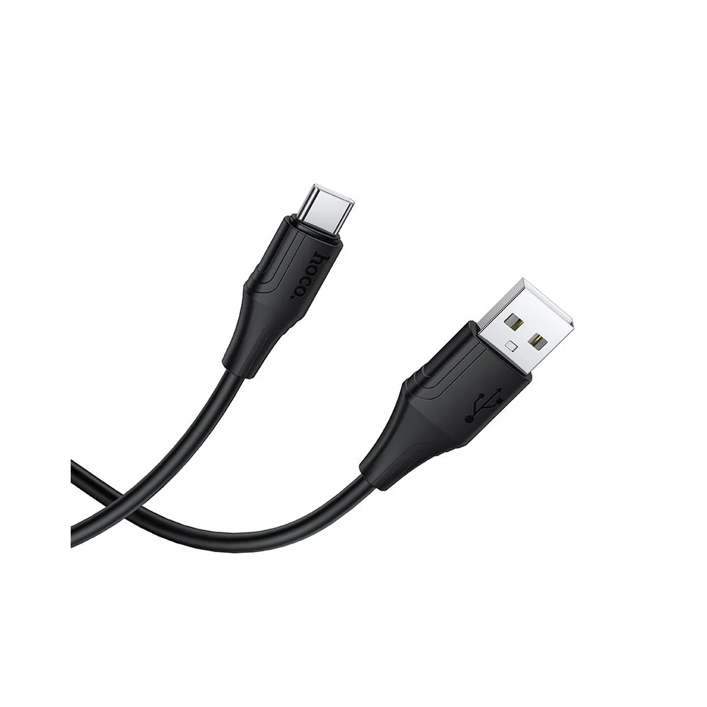 USB-A to USB-C Data and Charging Cable HOCO X124, 18W, 1m, Black - Image 2