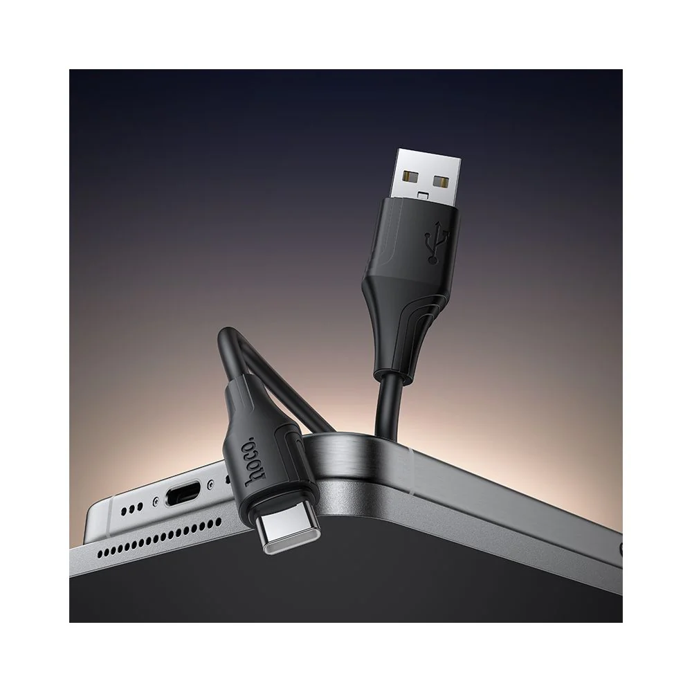 USB-A to USB-C Data and Charging Cable HOCO X124, 18W, 1m, Black - Image 5