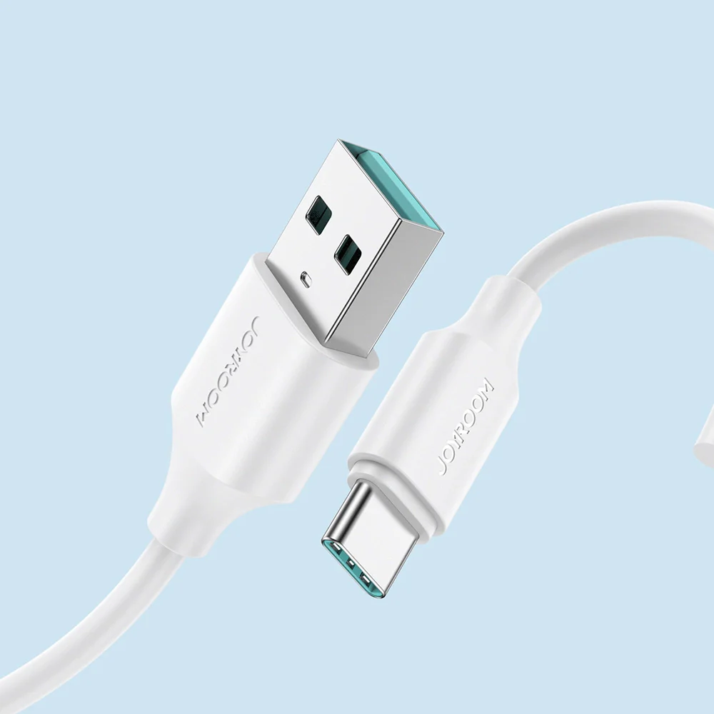 USB-A to USB-C Data and Charging Cable Joyroom S-A9, 20W, 2m, White - Image 2