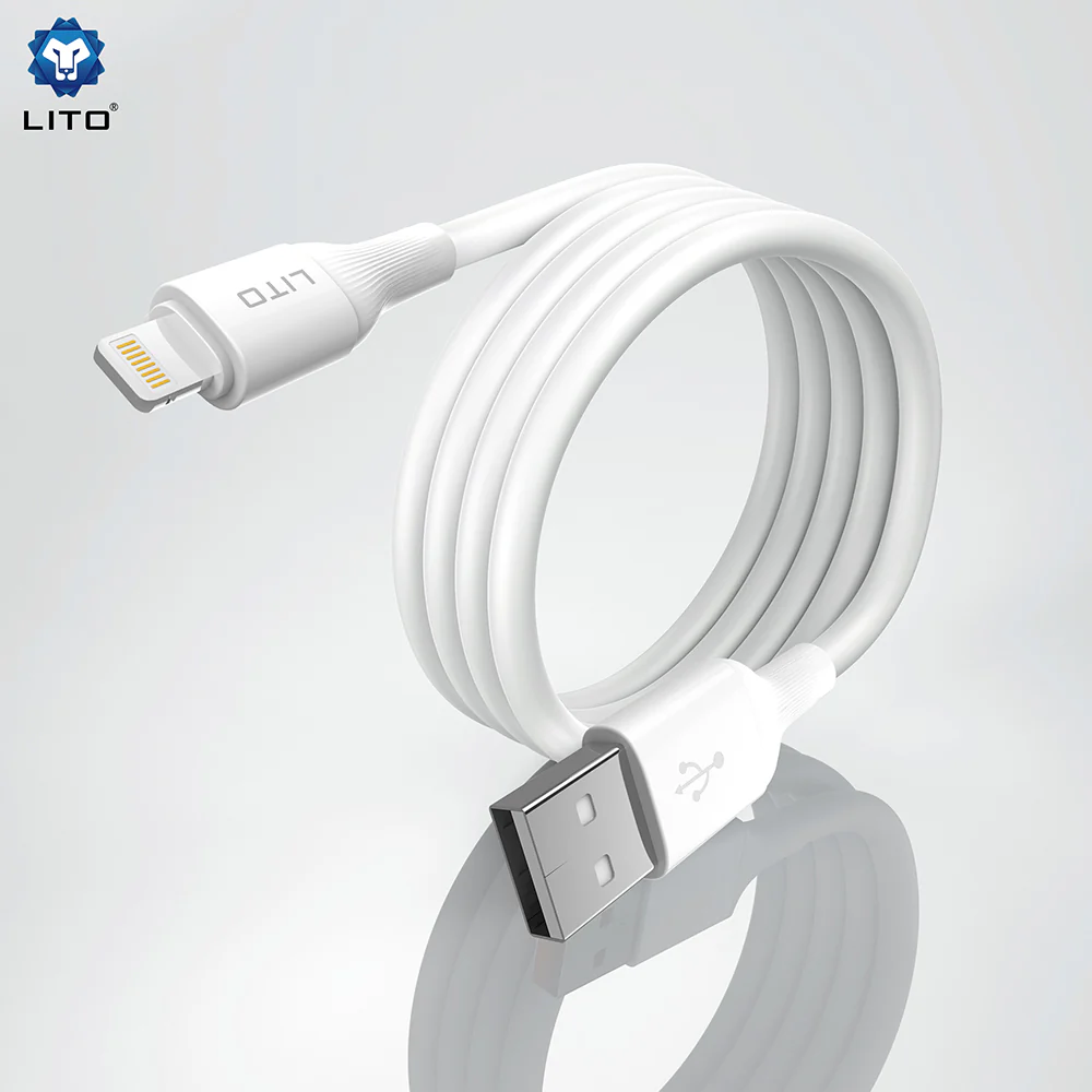 USB-A to USB-C Data and Charging Cable Lito LD06T, 18W, 1m, Black - Image 2