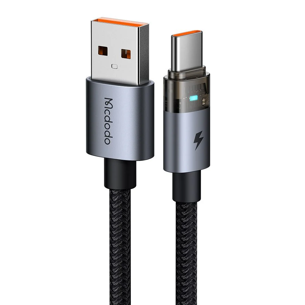 USB-A to USB-C Data and Charging Cable McDodo CA-6890, 66W, 1.2m, Black