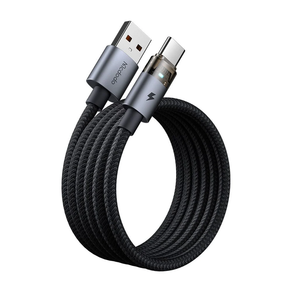 USB-A to USB-C Data and Charging Cable McDodo CA-6890, 66W, 1.2m, Black - Image 2