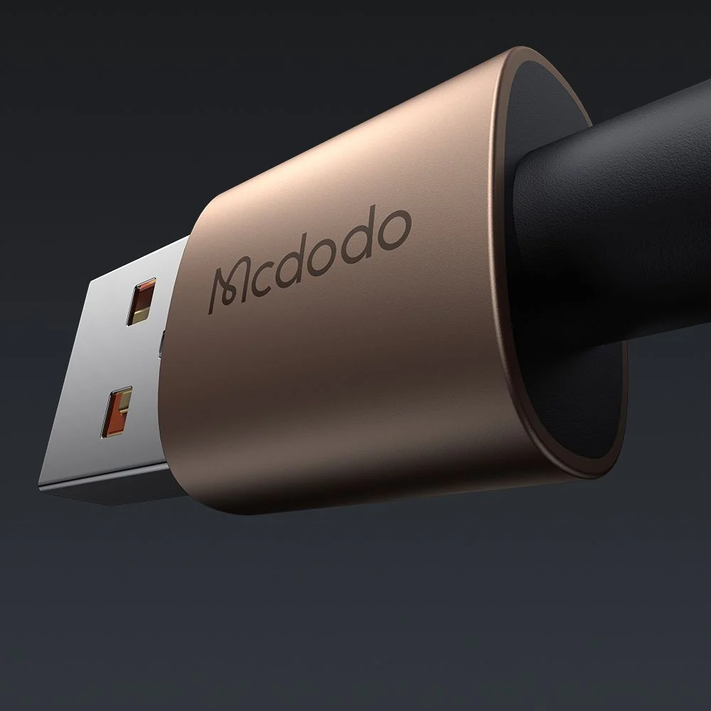 USB-A to USB-C Data and Charging Cable McDodo CA-6891, 66W, 1.2m, Gold - Image 4