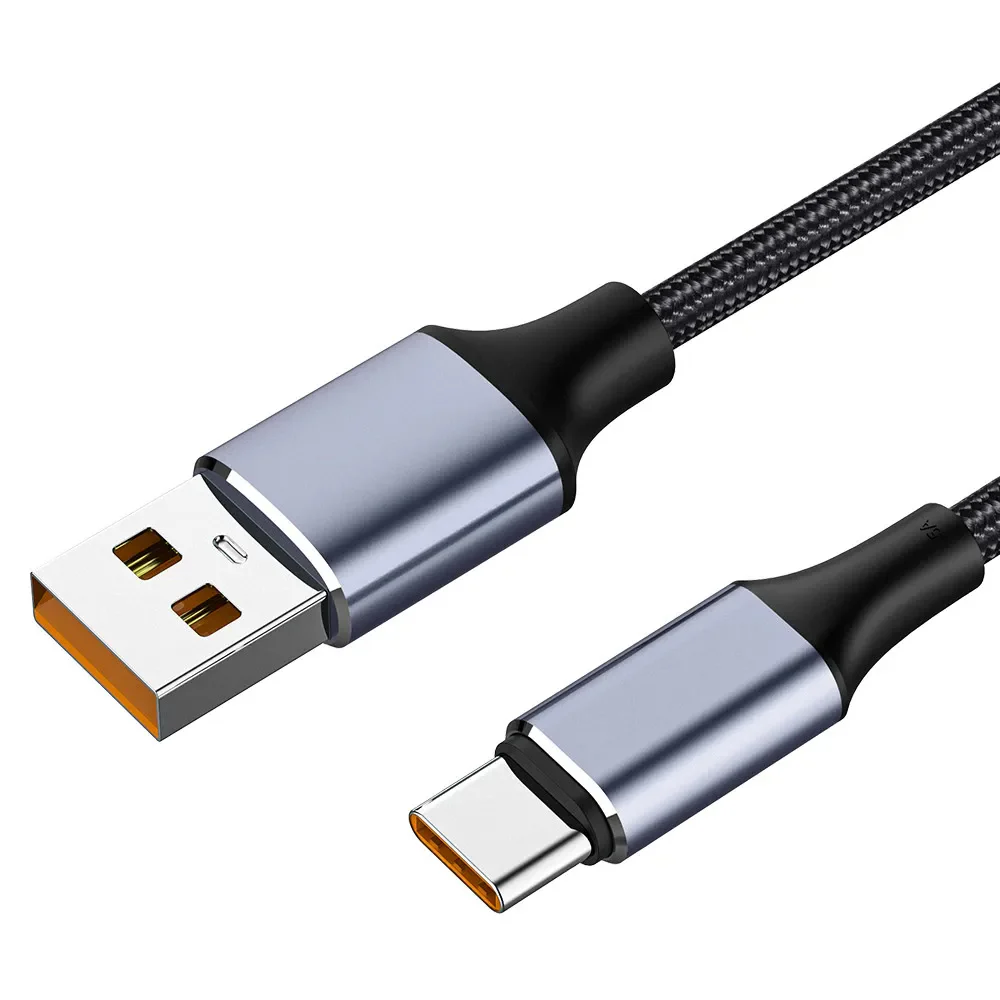 USB-A to USB-C Data and Charging Cable Techsuit PCB018, 100W, 1m, Black - Image 2