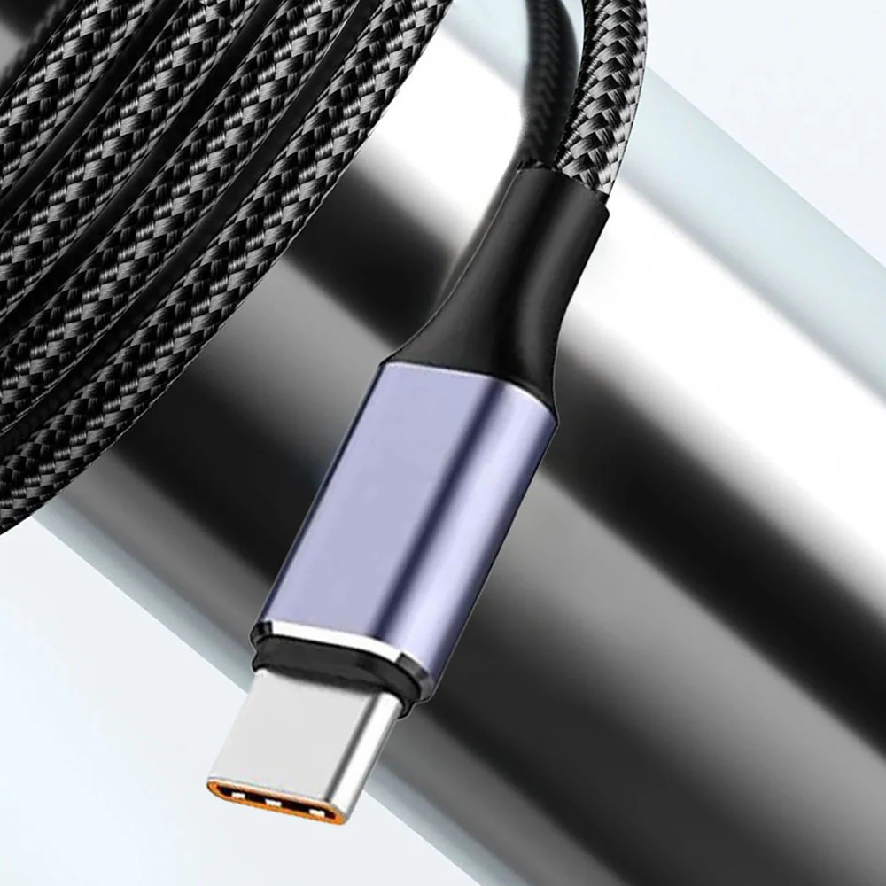 USB-A to USB-C Data and Charging Cable Techsuit PCB018, 100W, 1m, Black - Image 3