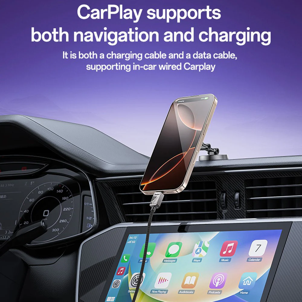 USB-A to USB-C Data and Charging Cable Yesido CA135C, 18W, 1.2m, Black - Image 5