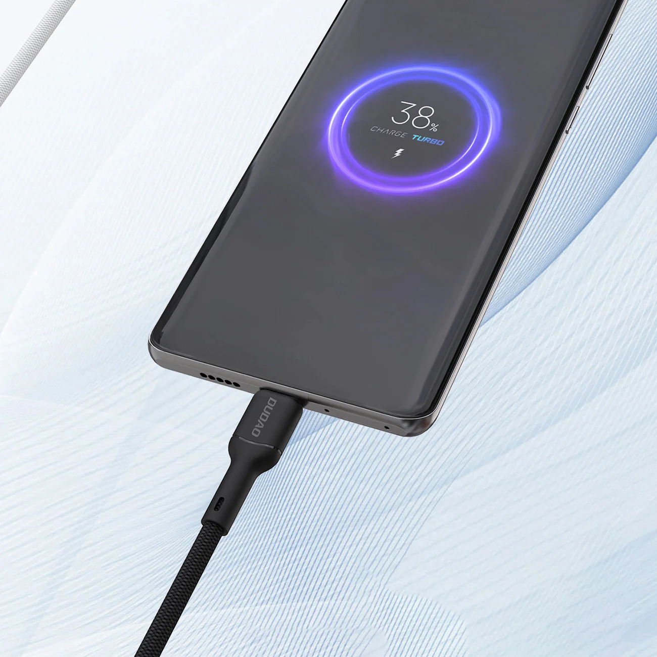 USB-A to USB-C Dudao L9T Data and Charging Cable, 100W, 1m, Black - Image 4