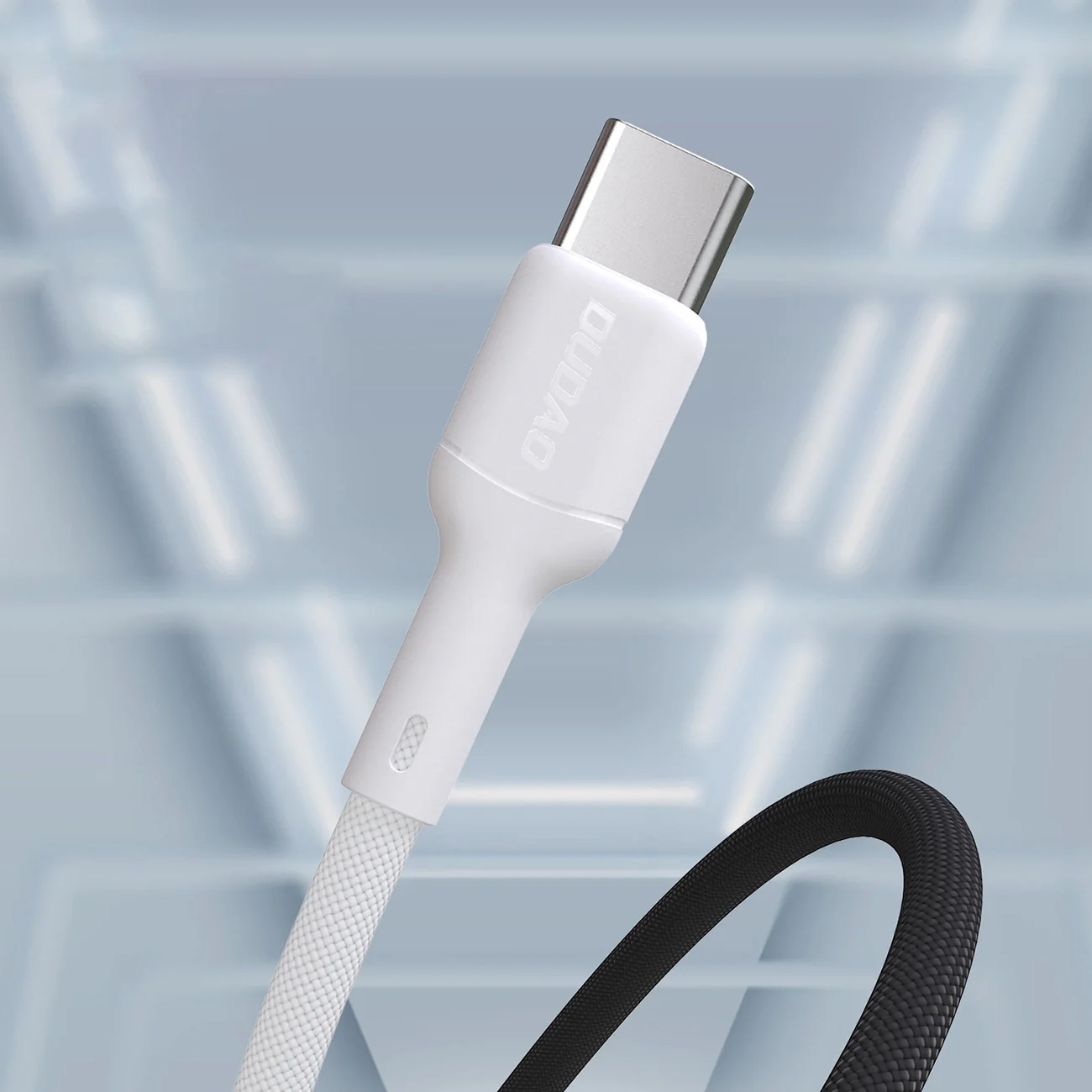 USB-A to USB-C Dudao L9T Data and Charging Cable, 100W, 1m, White - Image 2