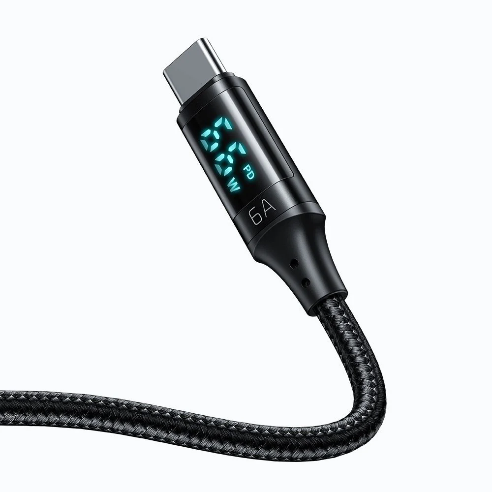 USB-A to USB-C McDodo CA-1080 Display Data and Charging Cable, 66W, 1.2m, Black - Image 2