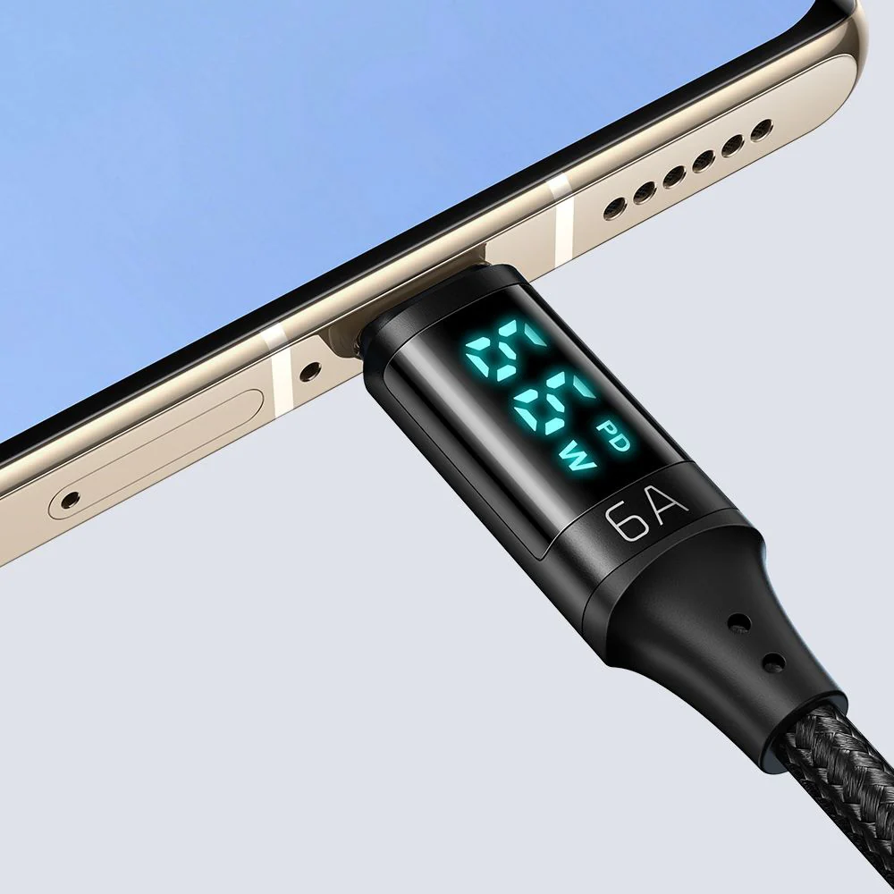 USB-A to USB-C McDodo CA-1080 Display Data and Charging Cable, 66W, 1.2m, Black - Image 3