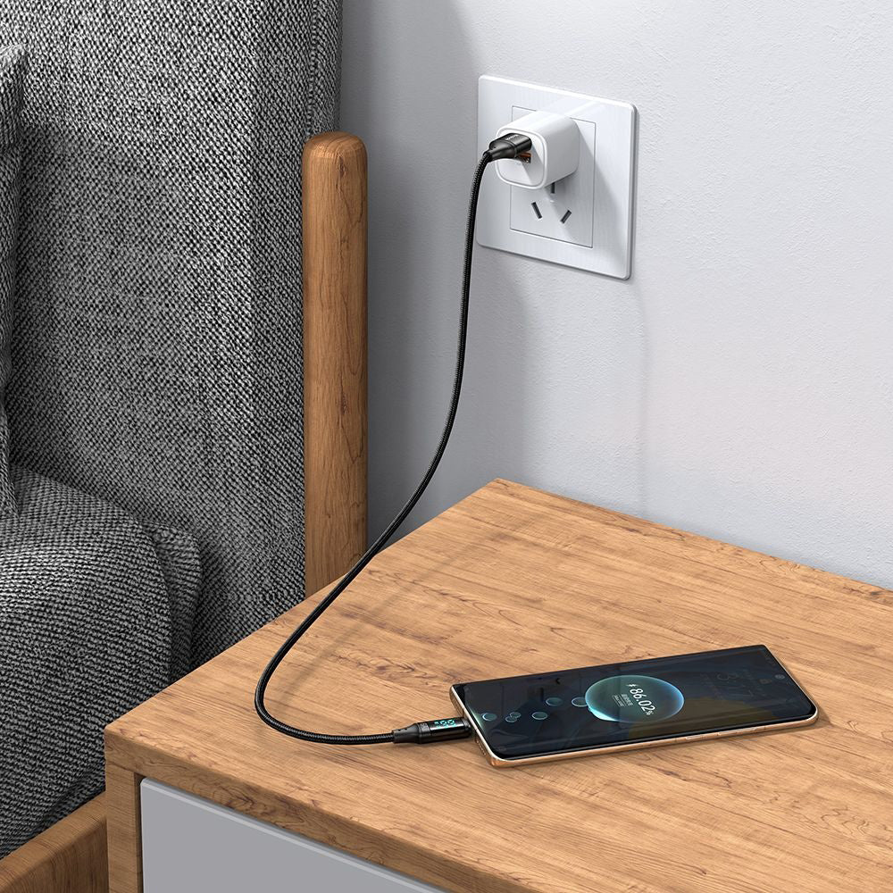 USB-A to USB-C McDodo CA-1080 Display Data and Charging Cable, 66W, 1.2m, Black - Image 6