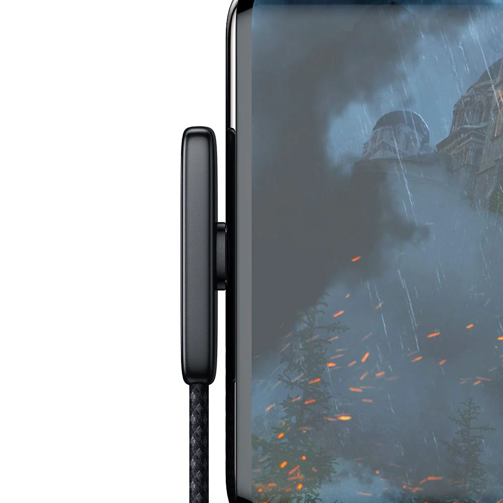 USB-A to USB-C McDodo CA-3340 Angled Data and Charging Cable, 100W, 1.2m, Black - Image 3