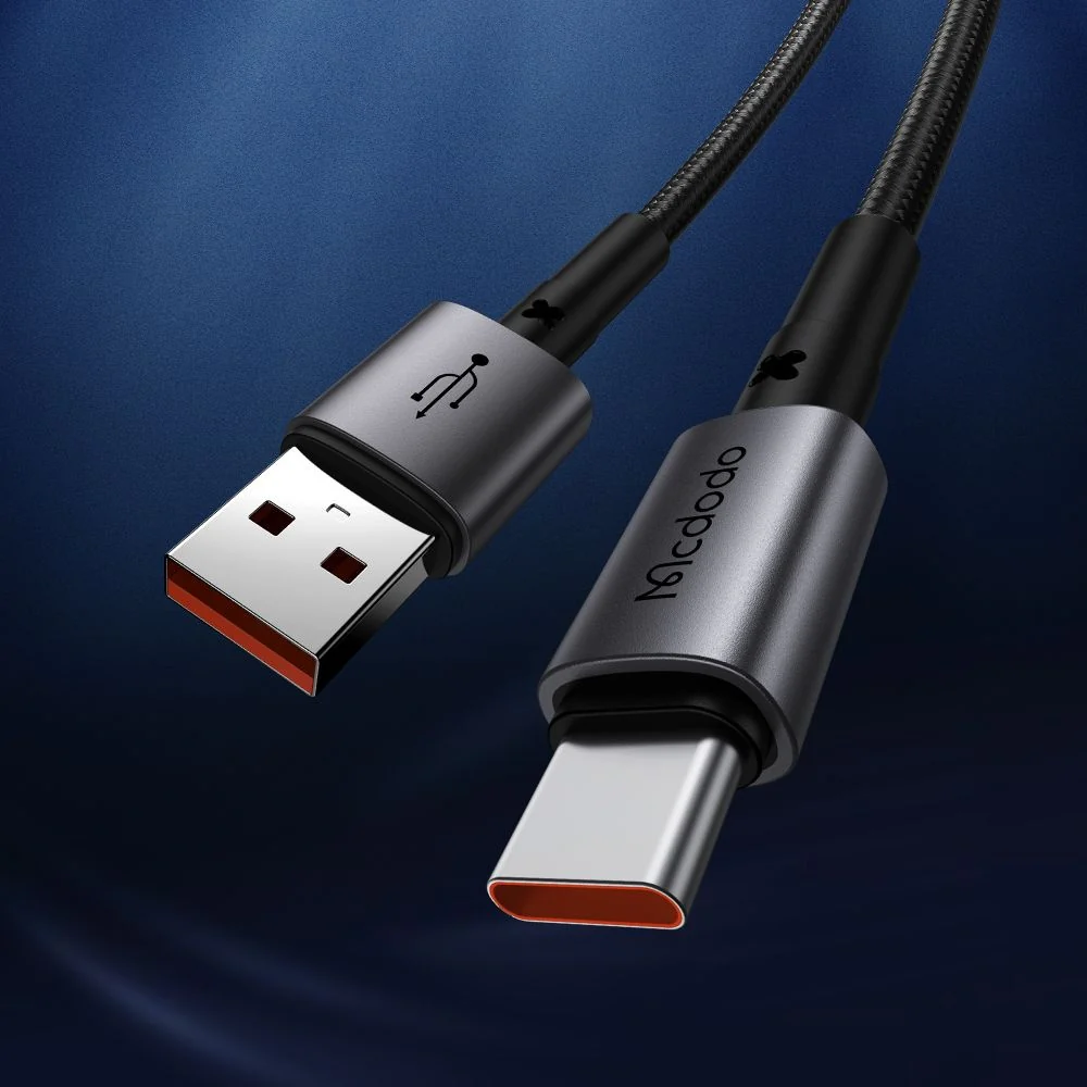 USB-A to USB-C McDodo CA-3590 Data and Charging Cable, 100W, 1.2m, Black - Image 4